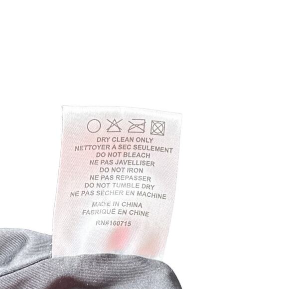 Retrofete Flynn Sequin Ruched Tulle Long Sleeve Key Hole Mini Dress Black Large - Picture 11 of 16